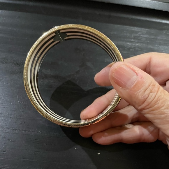 Well loved UC Gold and Pink HENRI BENDEL Designer Bracelet - Picture 6 of 7